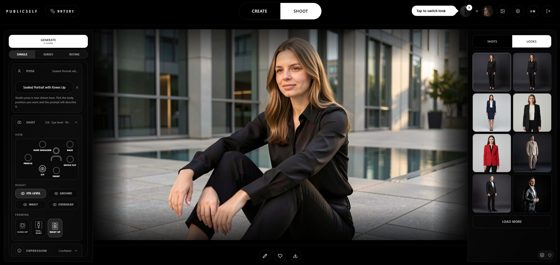 Upload, dress up, generate. — Pick an outfit, a pose, a setting. Drop in your own clothing item if you have one.